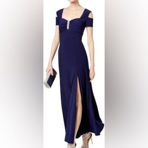 Long Dress Blue Parry Time. Beautiful and Elegant  Style 
R&M Richards Designs